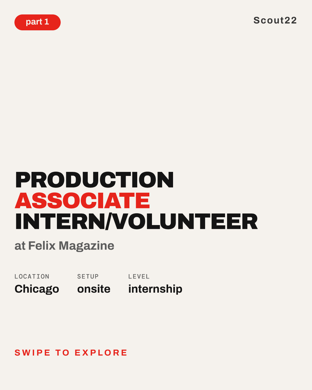 Production Associate Intern/Volunteer at Felix Magazine
