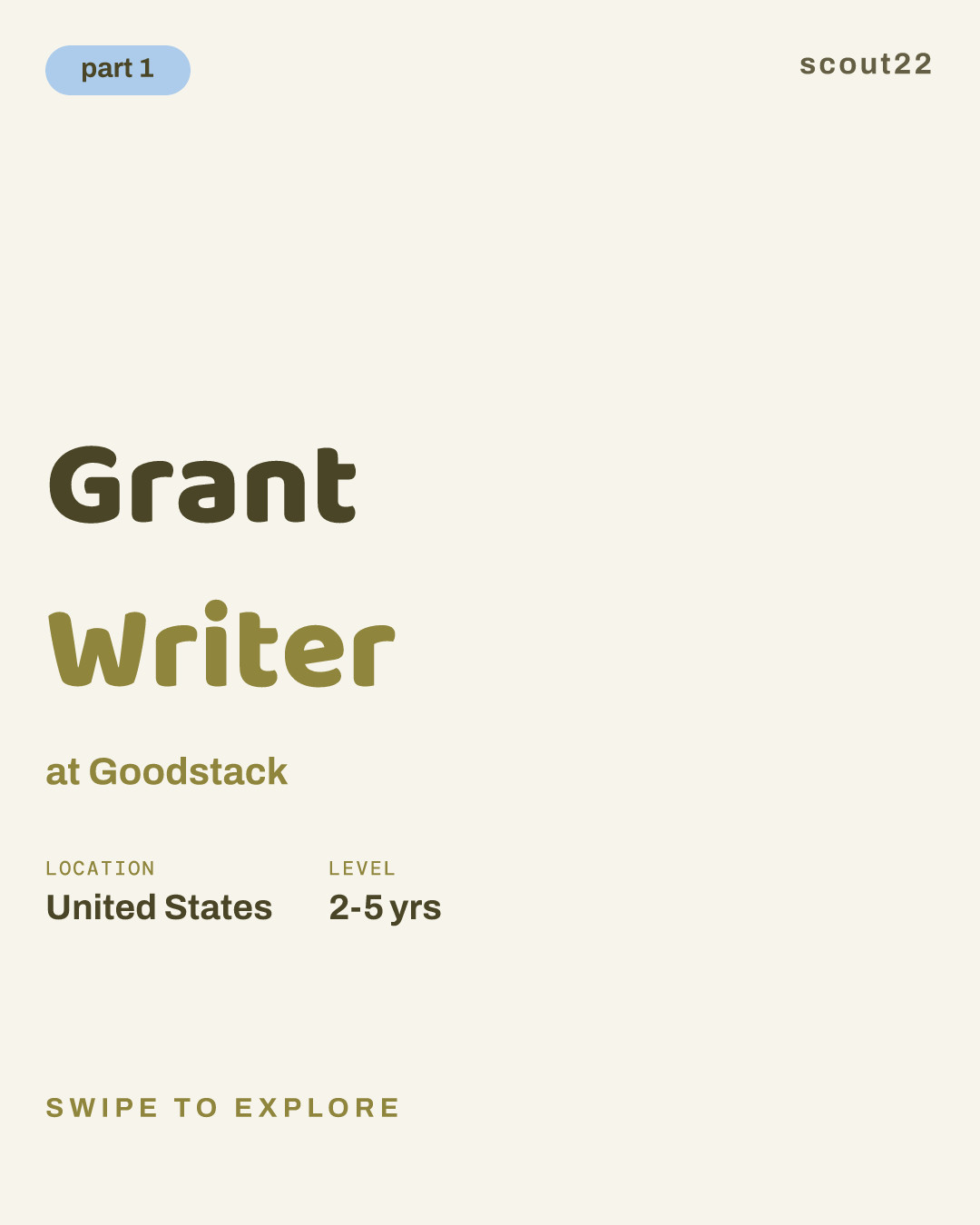 Grant Writer at Goodstack