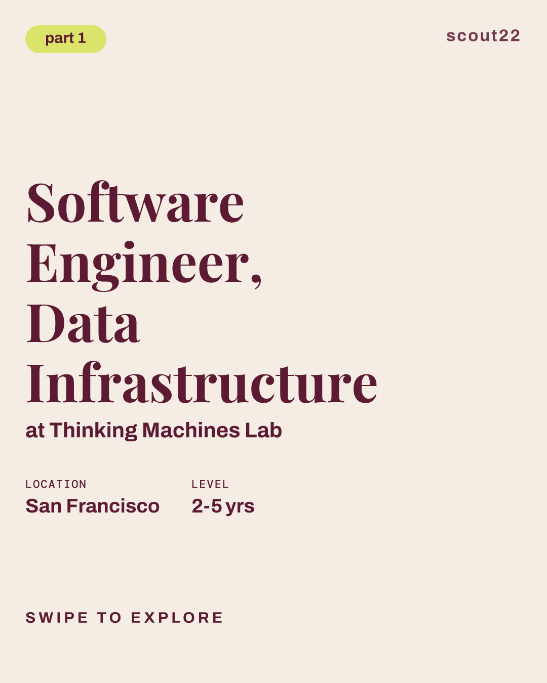 Software Engineer, Data Infrastructure at Thinking Machines Lab