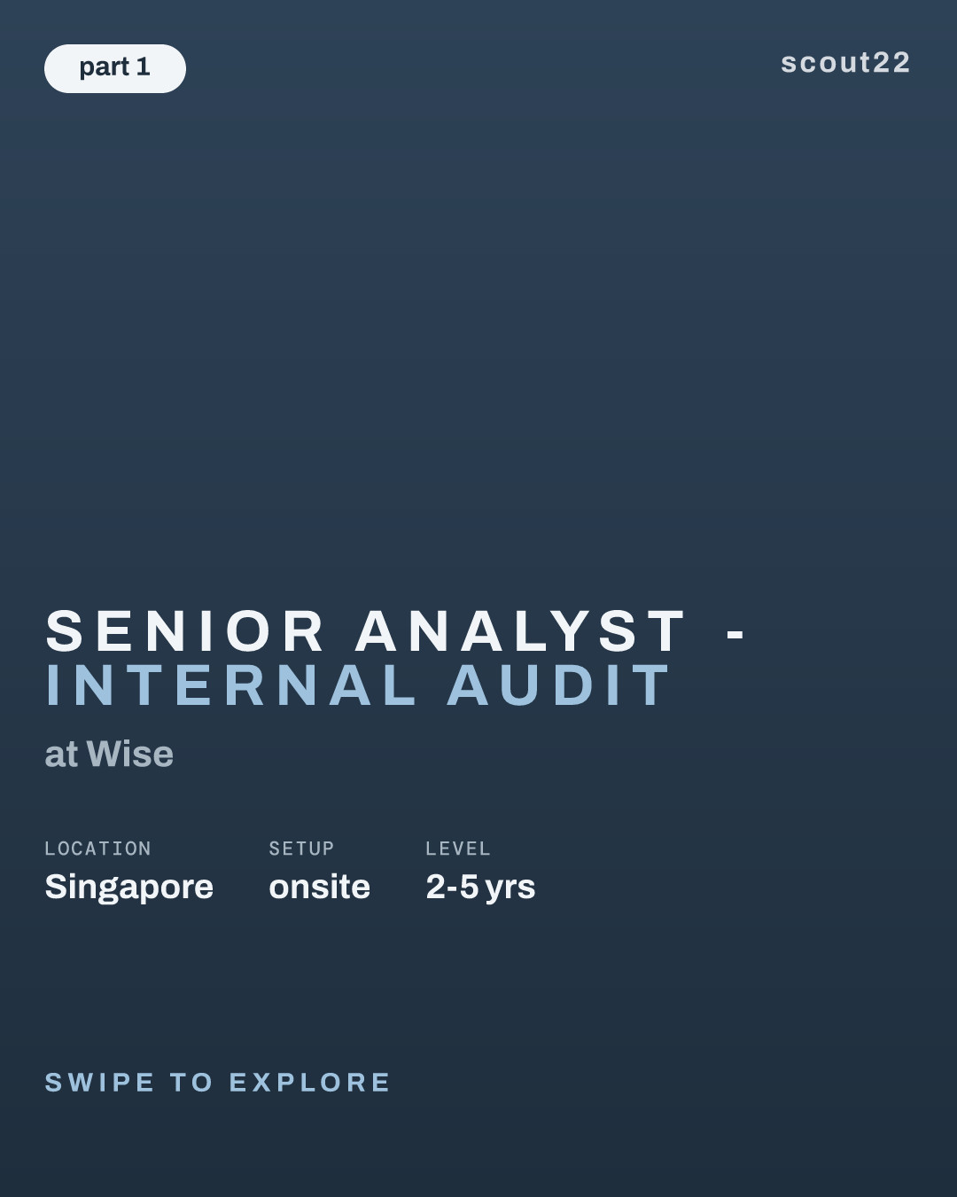 Senior Analyst - Internal Audit at Wise