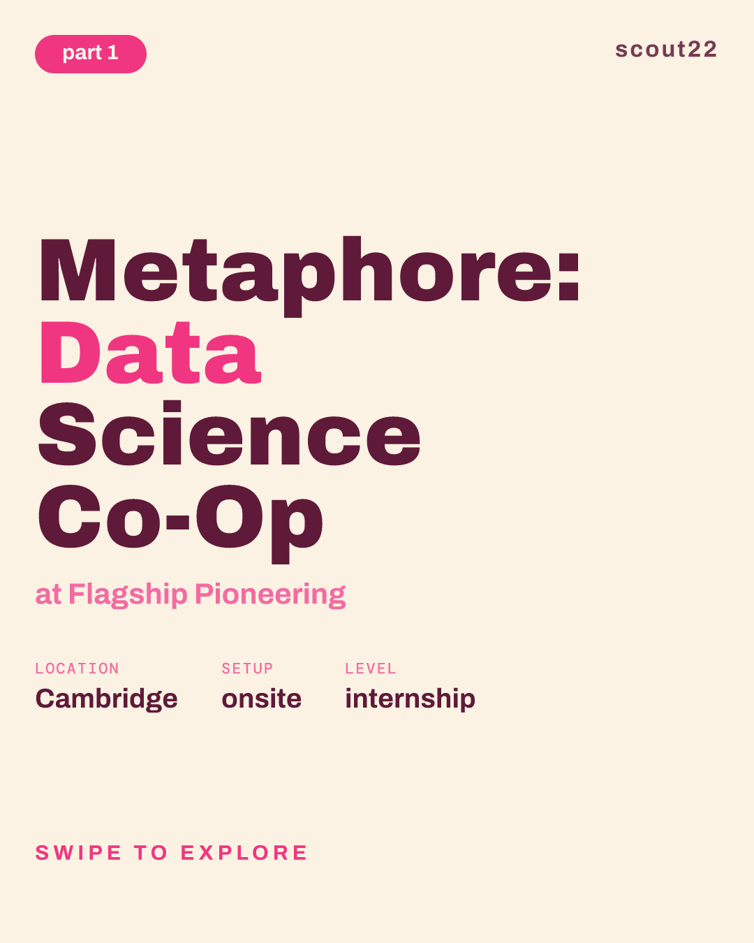 Metaphore: Data Science Co-Op at Flagship Pioneering