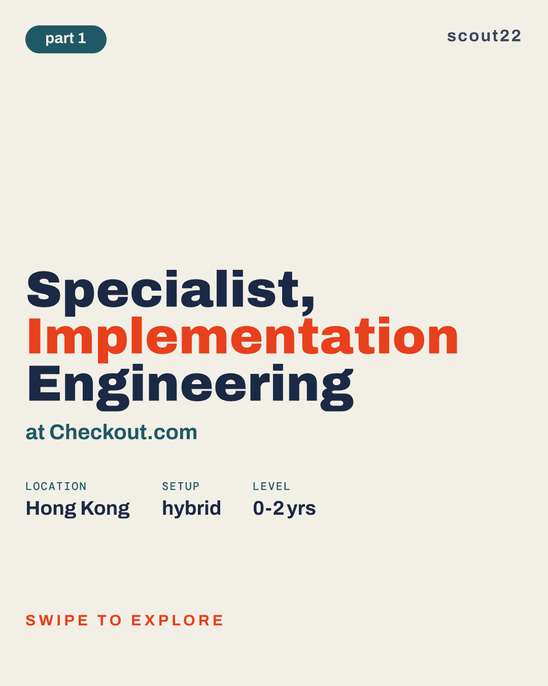 Specialist, Implementation Engineering at Checkout.com