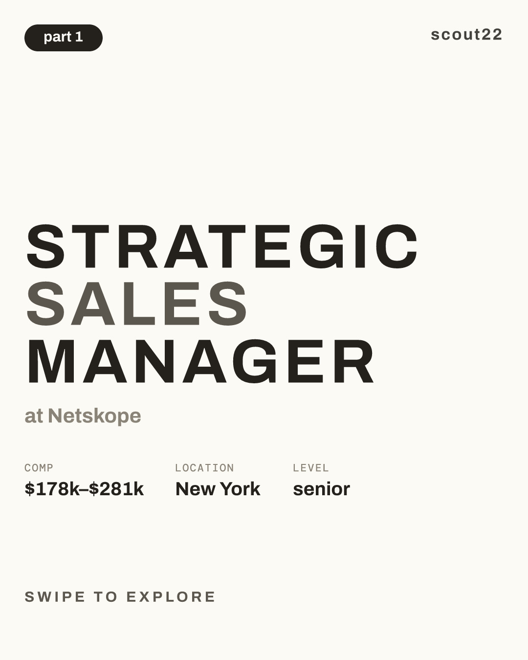 Strategic Sales Manager at Netskope