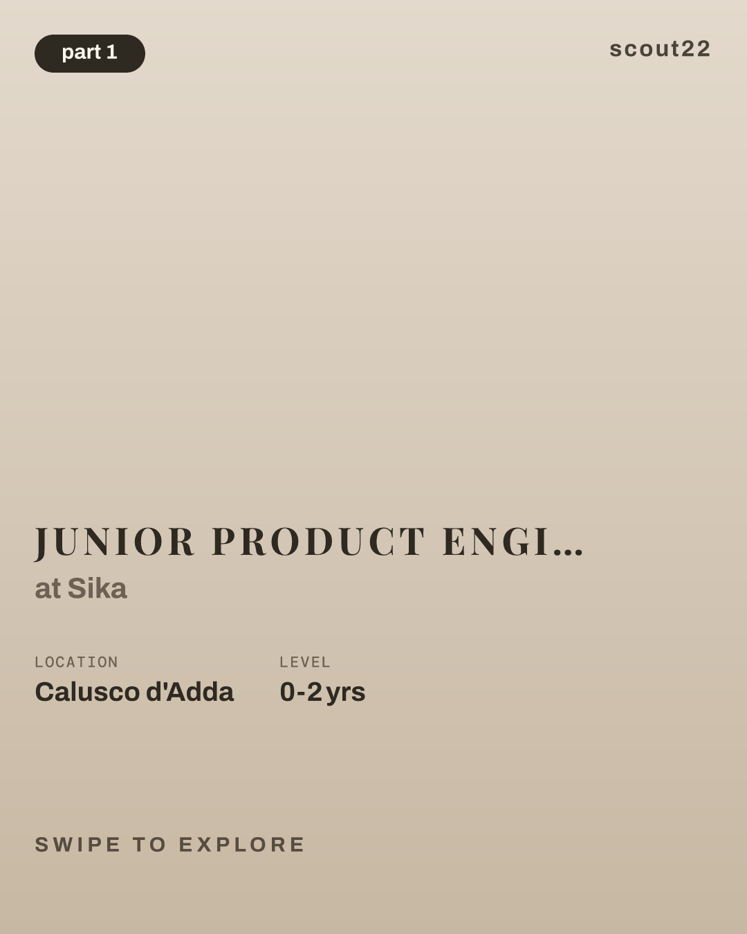 Junior Product Engineer Concrete & Flooring at Sika