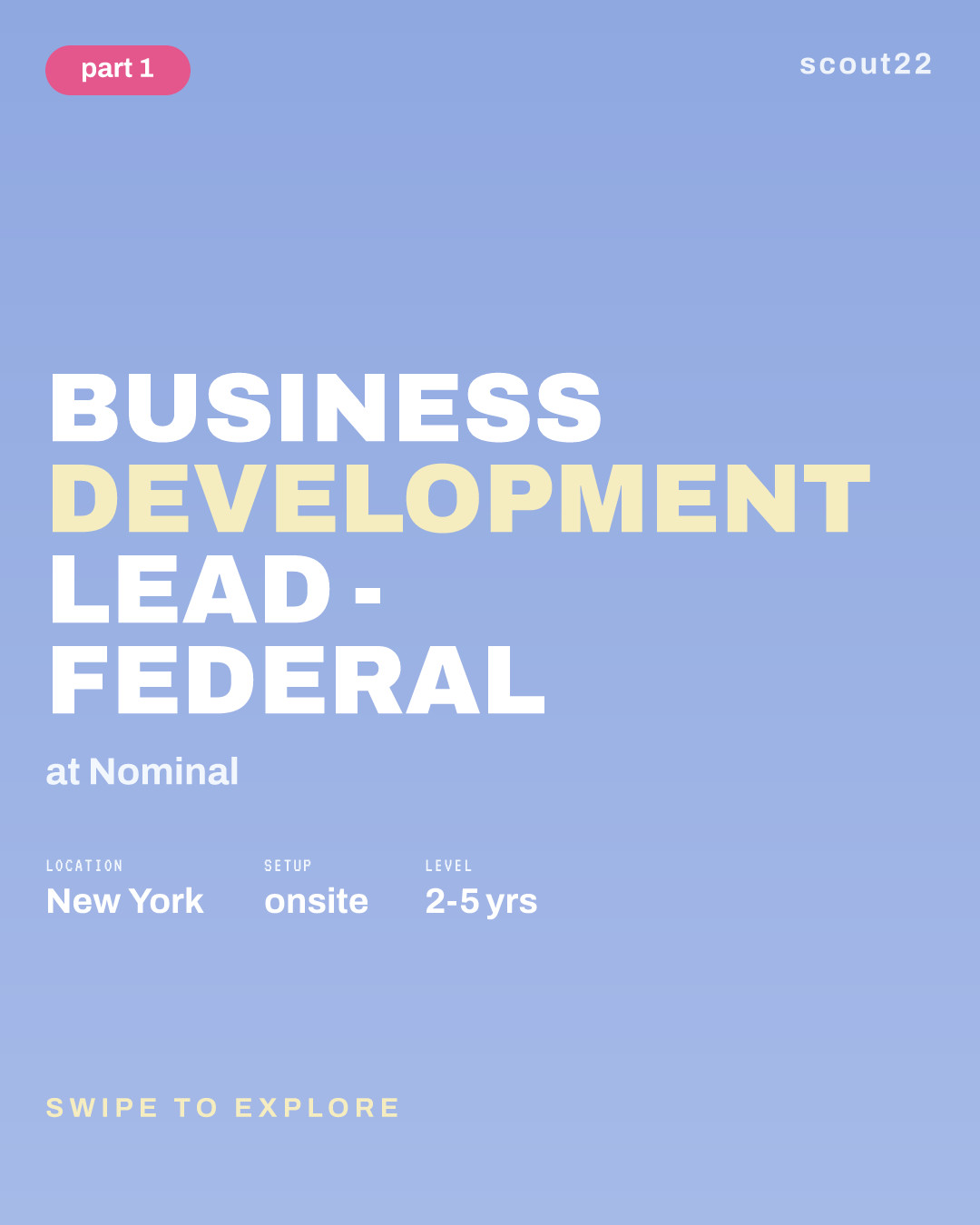 Business Development Lead - Federal at Nominal