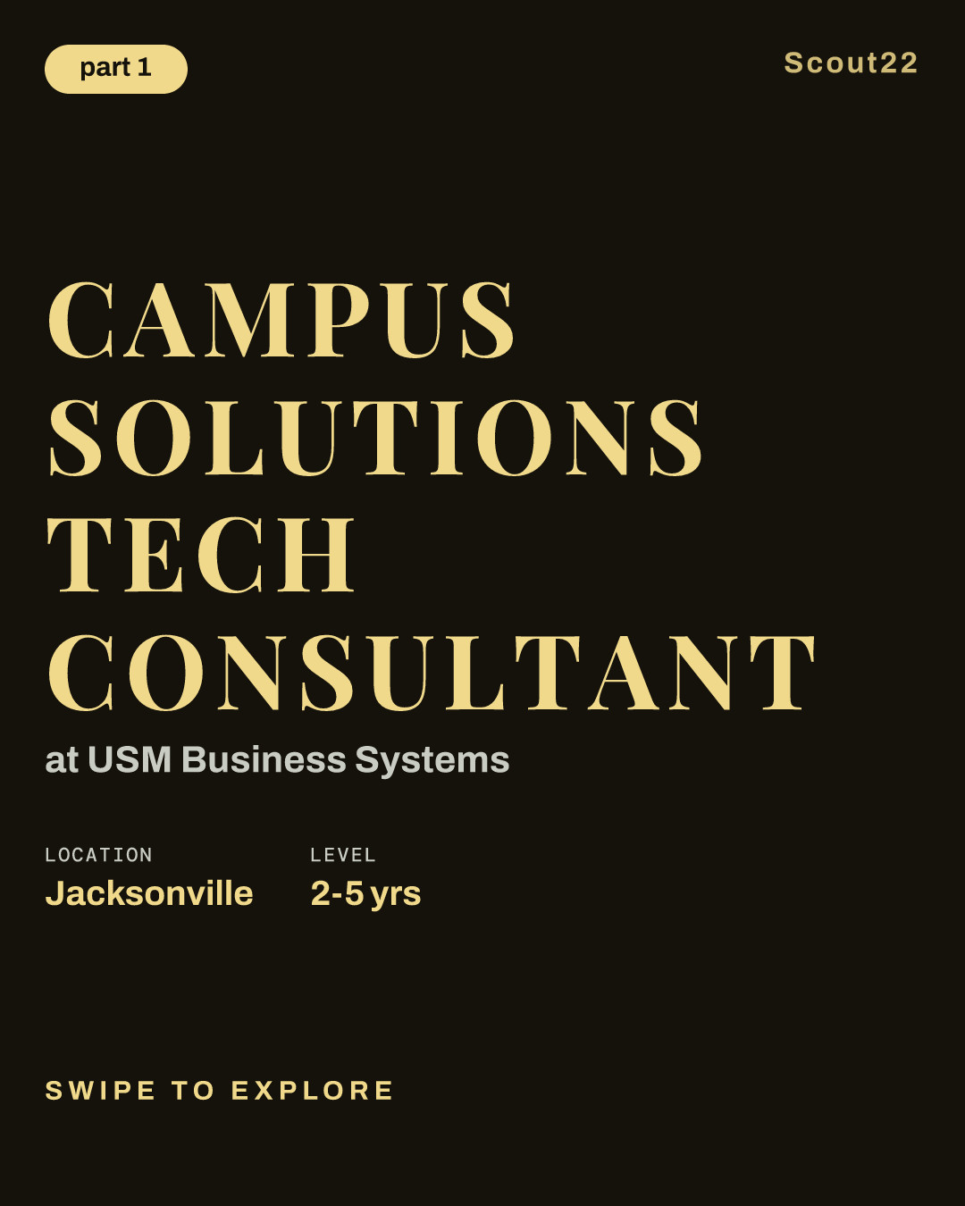 Campus Solutions Tech consultant at USM Business Systems