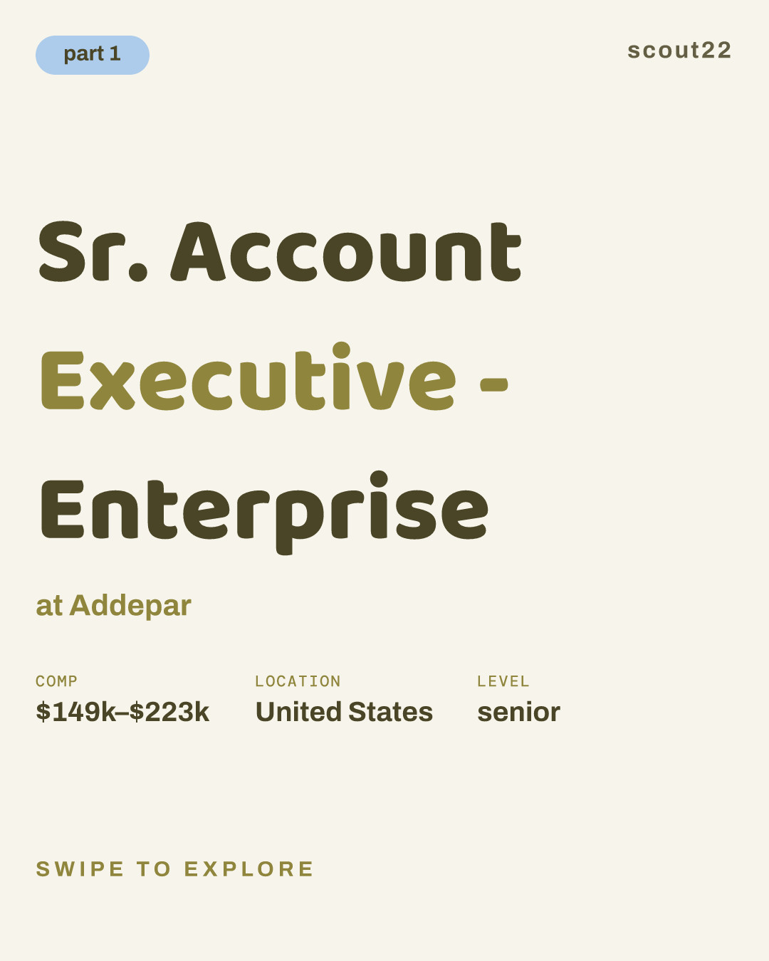 Sr. Account Executive - Enterprise at Addepar