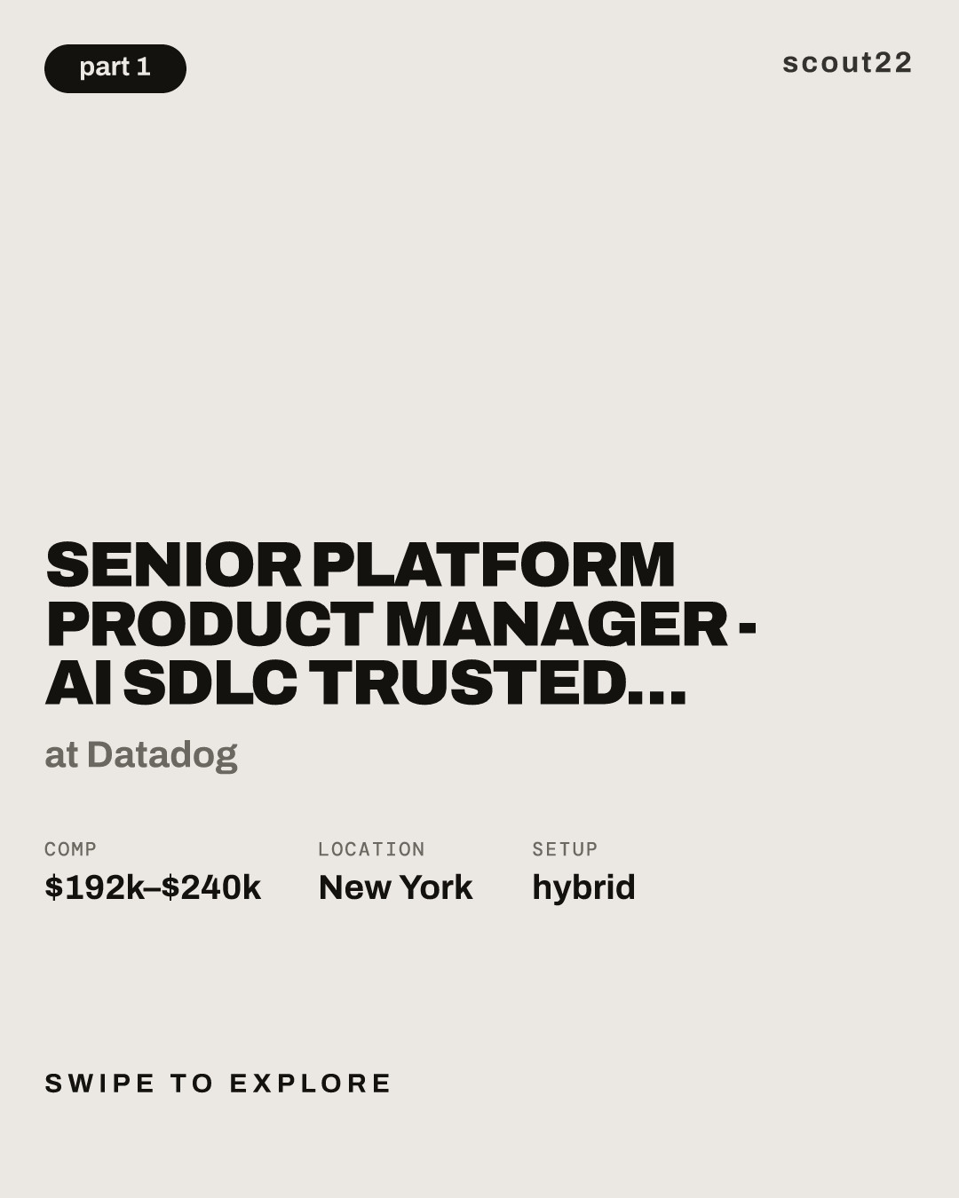 Senior Platform Product Manager - AI SDLC Trusted Throughput at Datadog