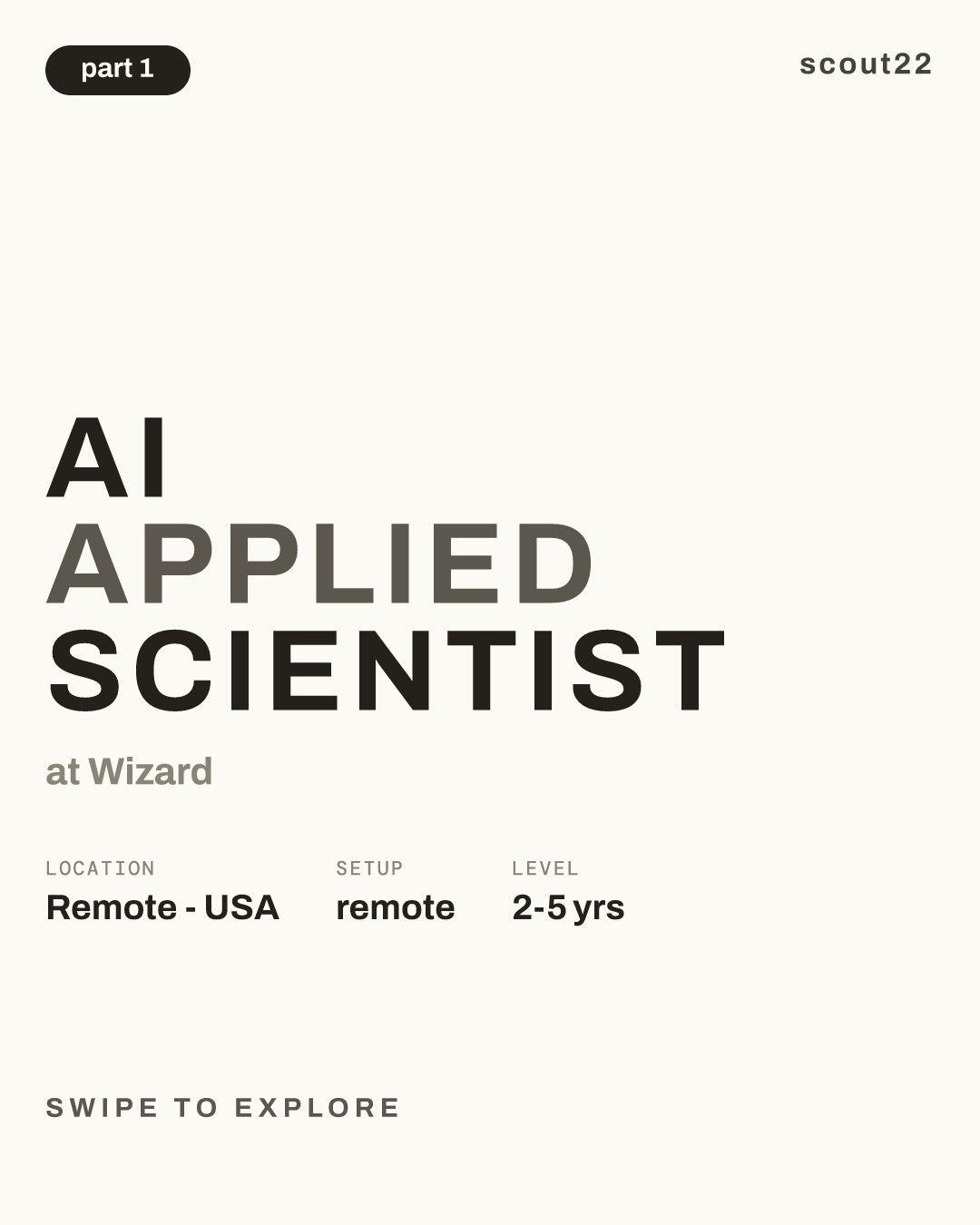 AI Applied Scientist at Wizard