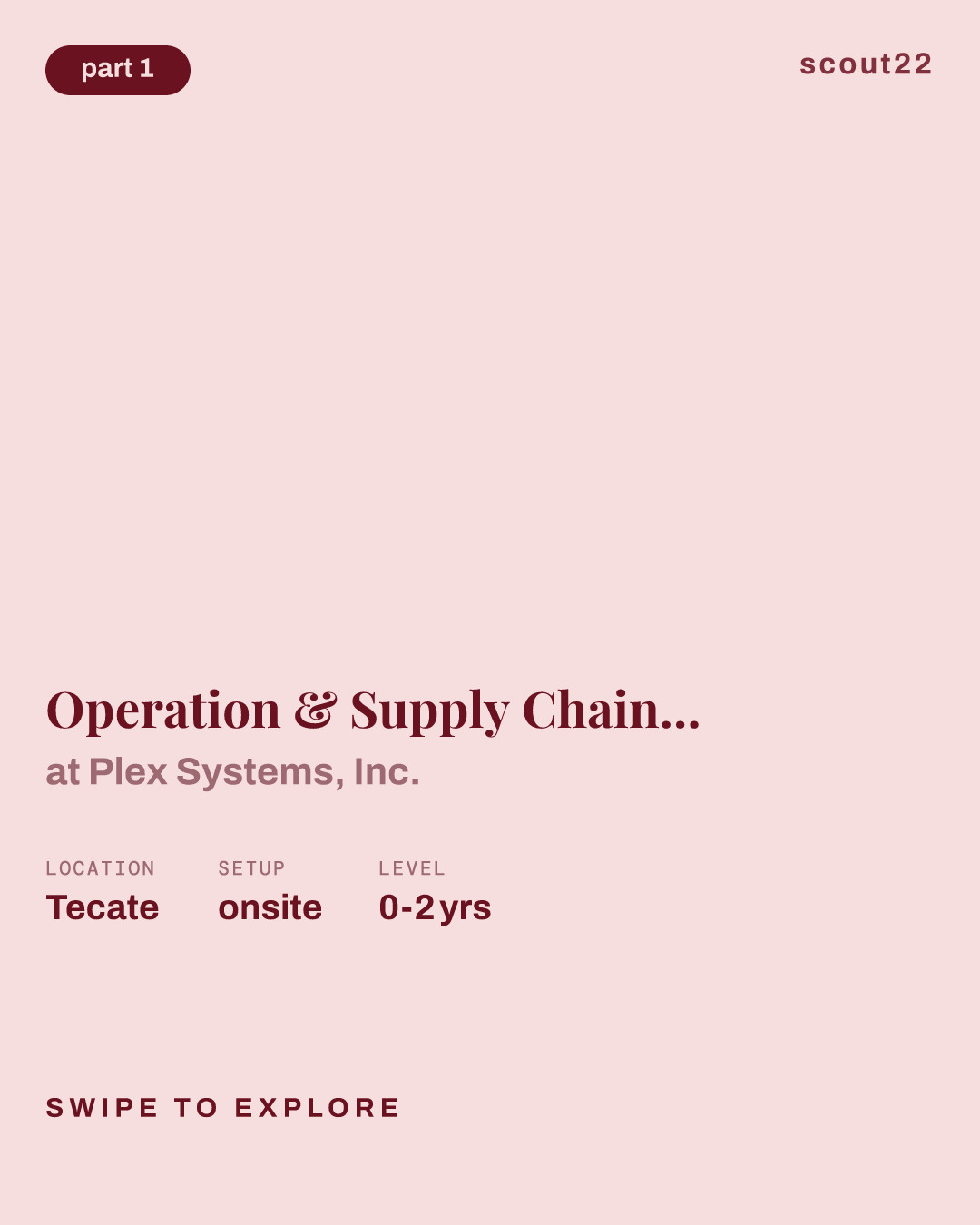 Operation & Supply Chain Engineer (Leadership Development Program) at Plex Systems, Inc.