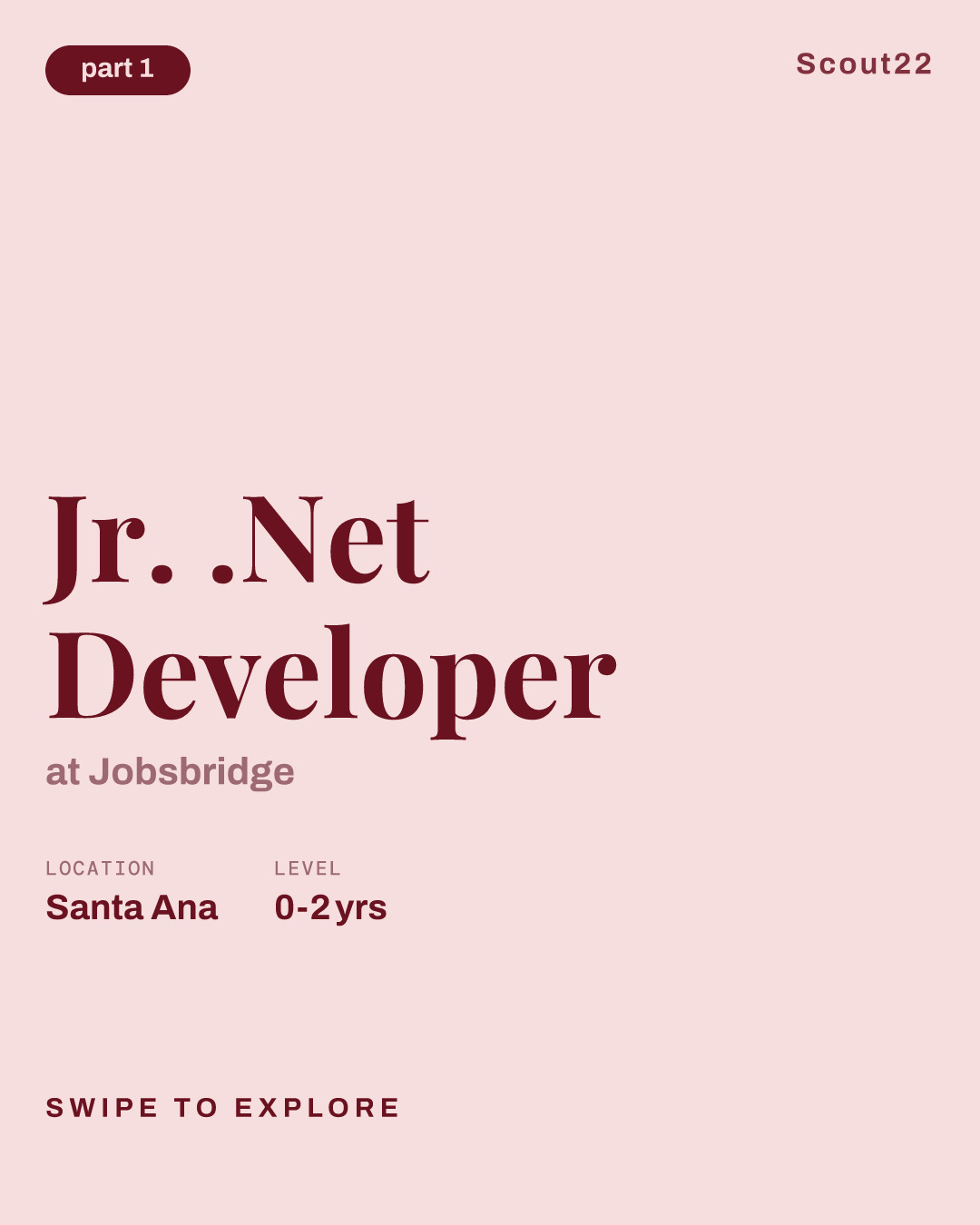 Jr. .Net Developer at Jobsbridge