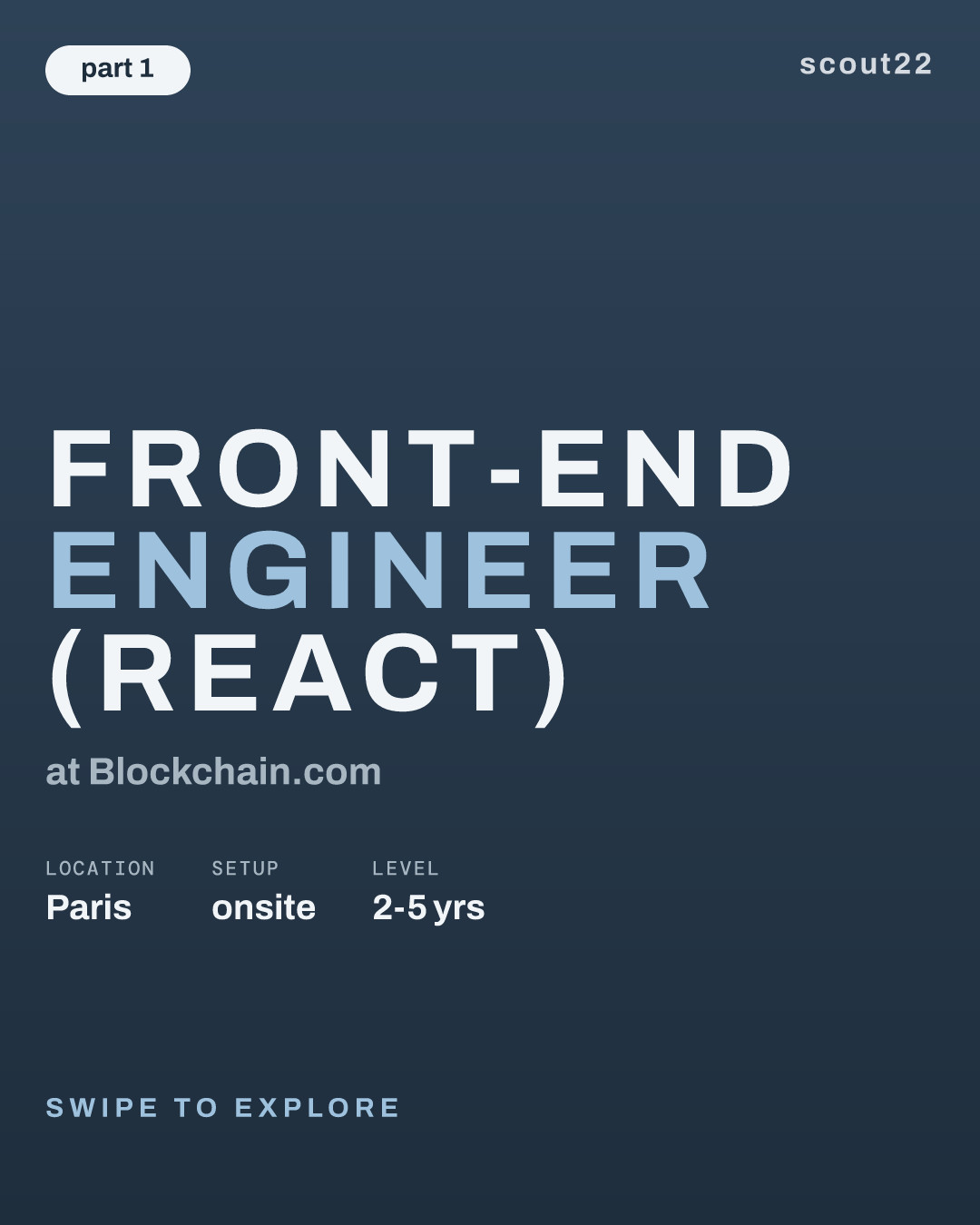 Front-End Engineer (React) at Blockchain.com