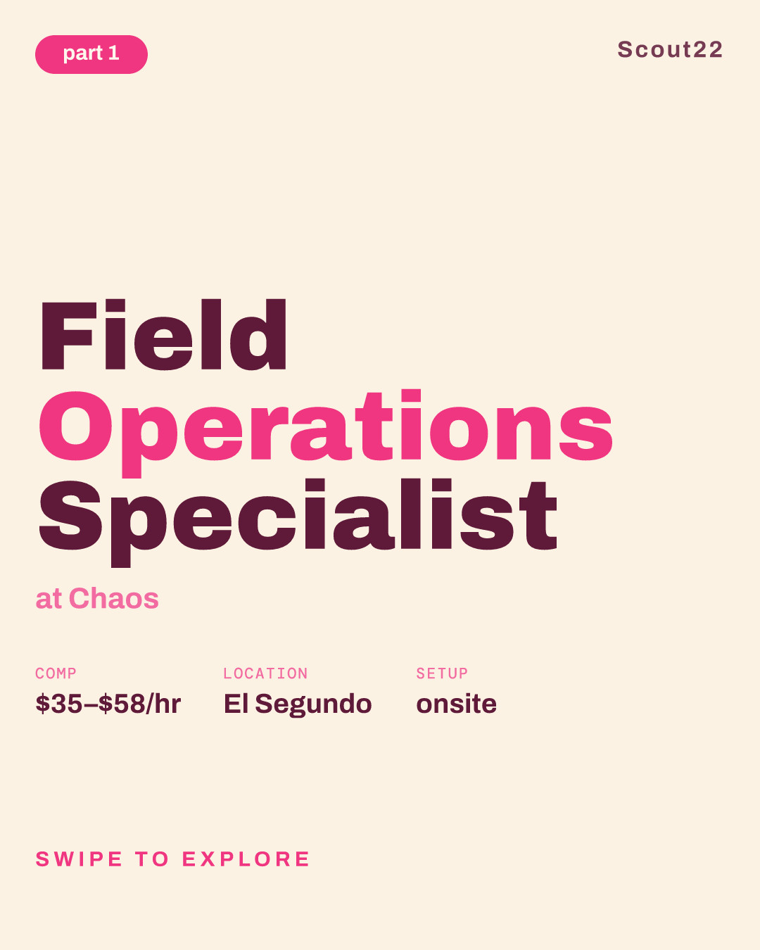 Field Operations Specialist at Chaos
