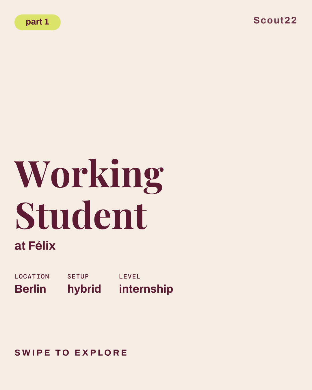 Working Student at Félix