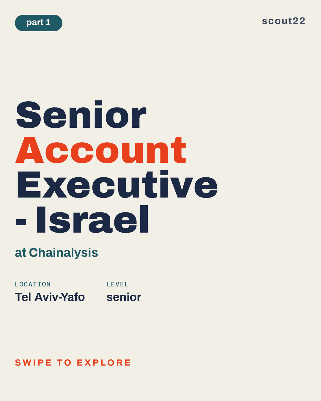 Senior Account Executive - Israel at Chainalysis