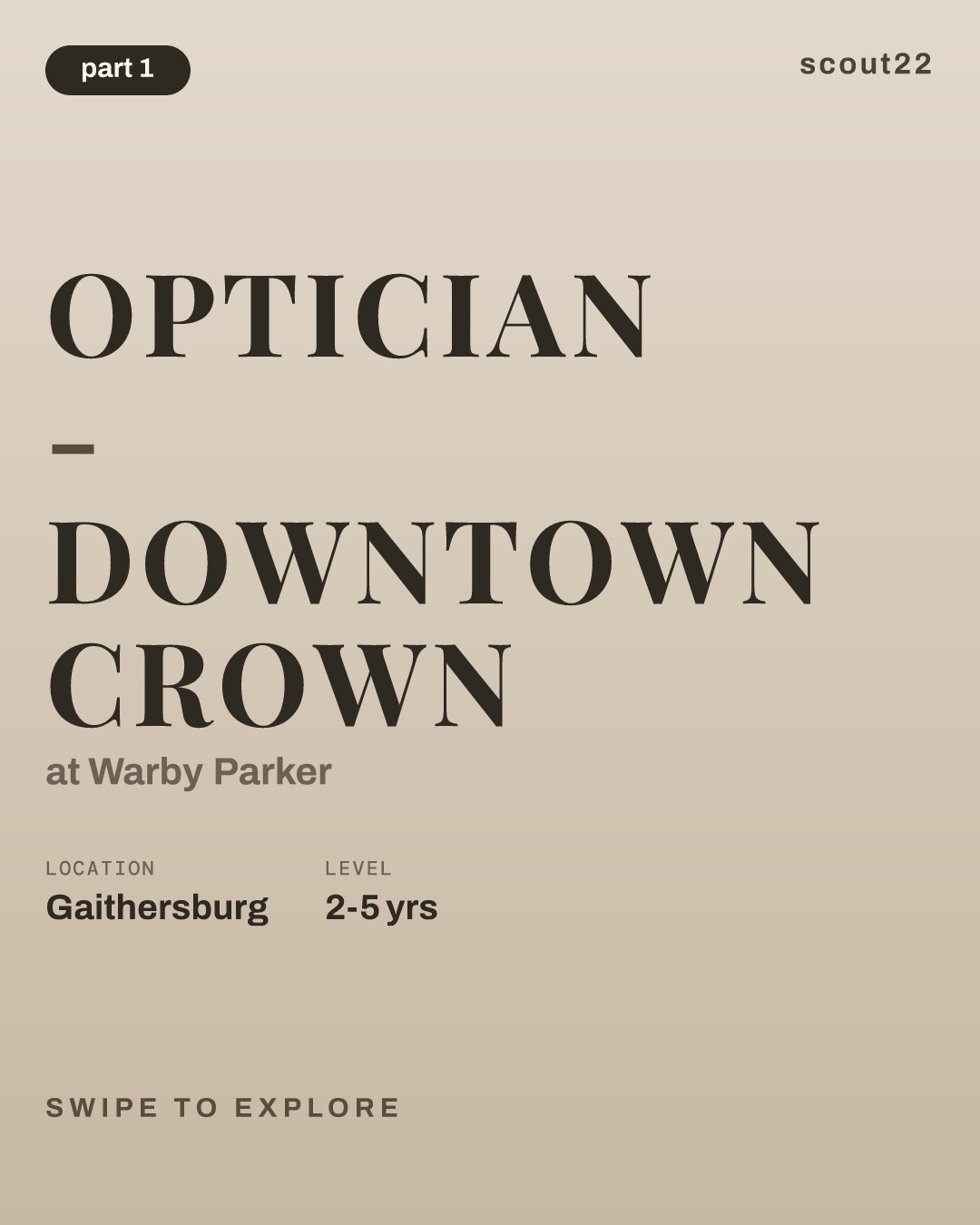 Optician - Downtown Crown at Warby Parker