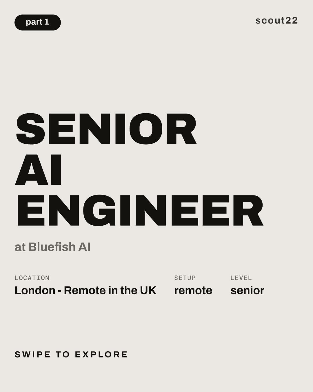 Senior AI Engineer at Bluefish AI
