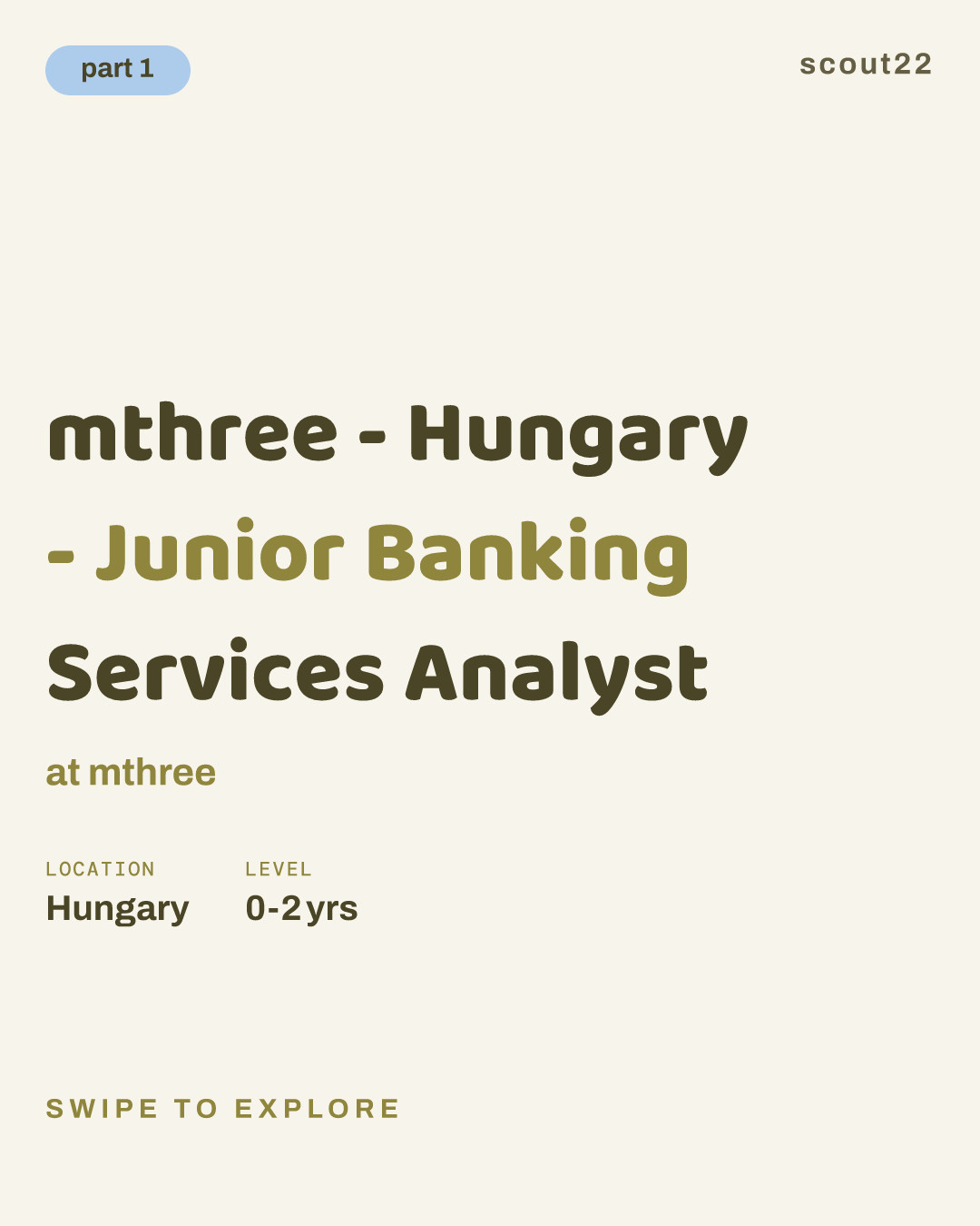 mthree - Hungary - Junior Banking Services Analyst at mthree