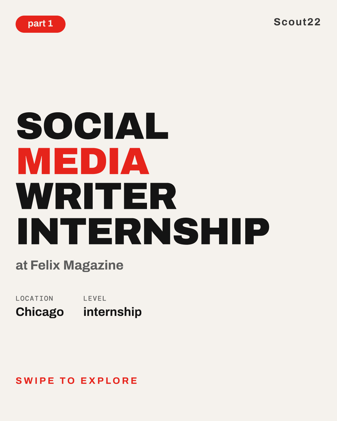 Social Media Writer Internship at Felix Magazine
