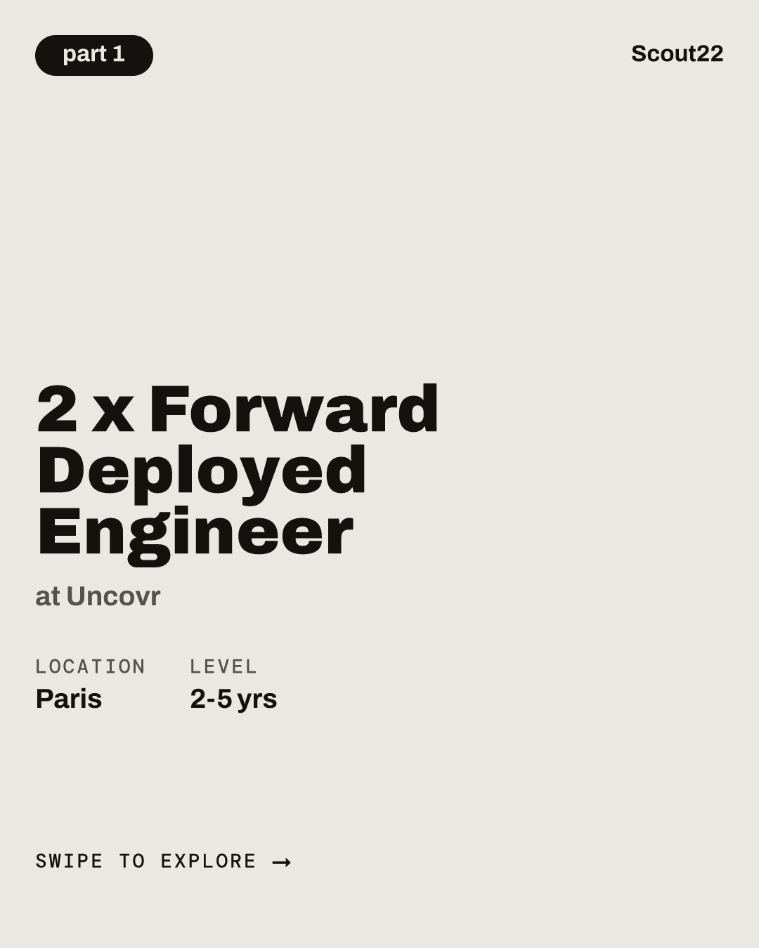 2 x Forward Deployed Engineer at Uncovr