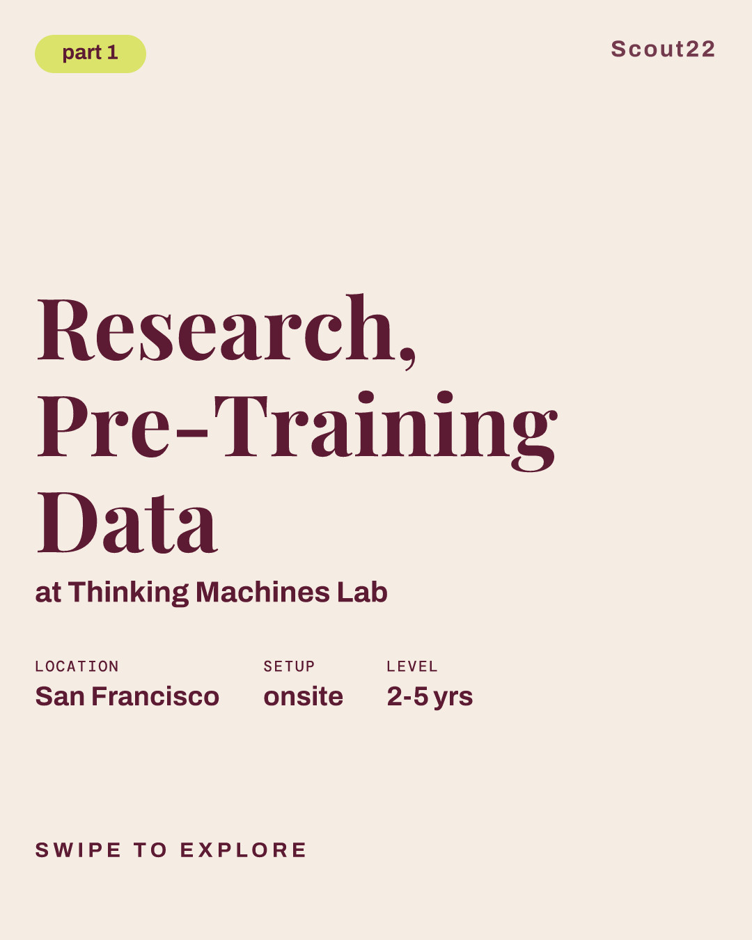 Research, Pre-Training Data at Thinking Machines Lab