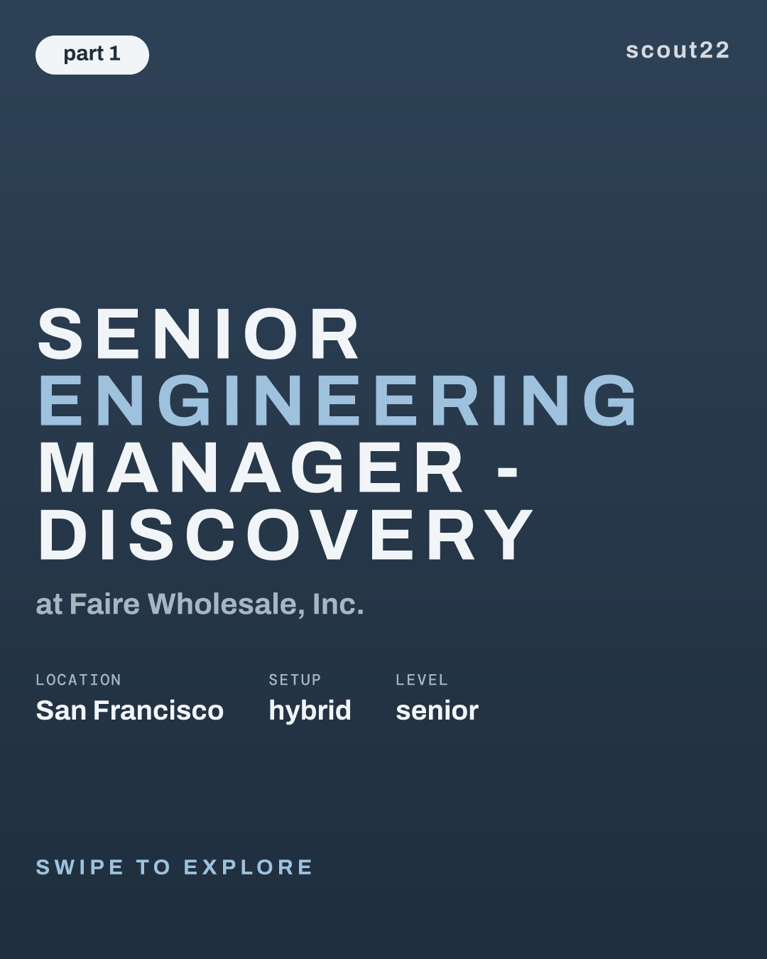 Senior Engineering Manager - Discovery at Faire Wholesale, Inc.