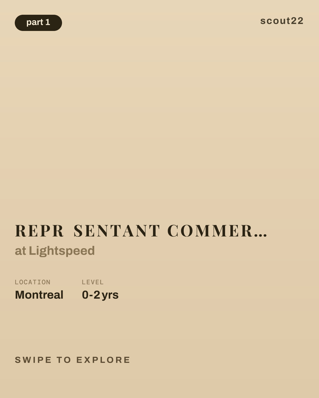 Représentant commercial pour le développement des ventes at Lightspeed