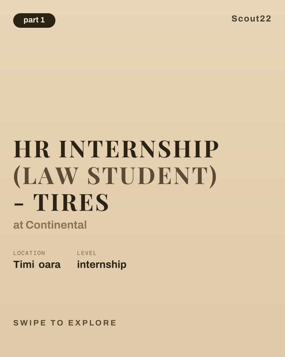 HR Internship (Law Student) - Tires at Continental