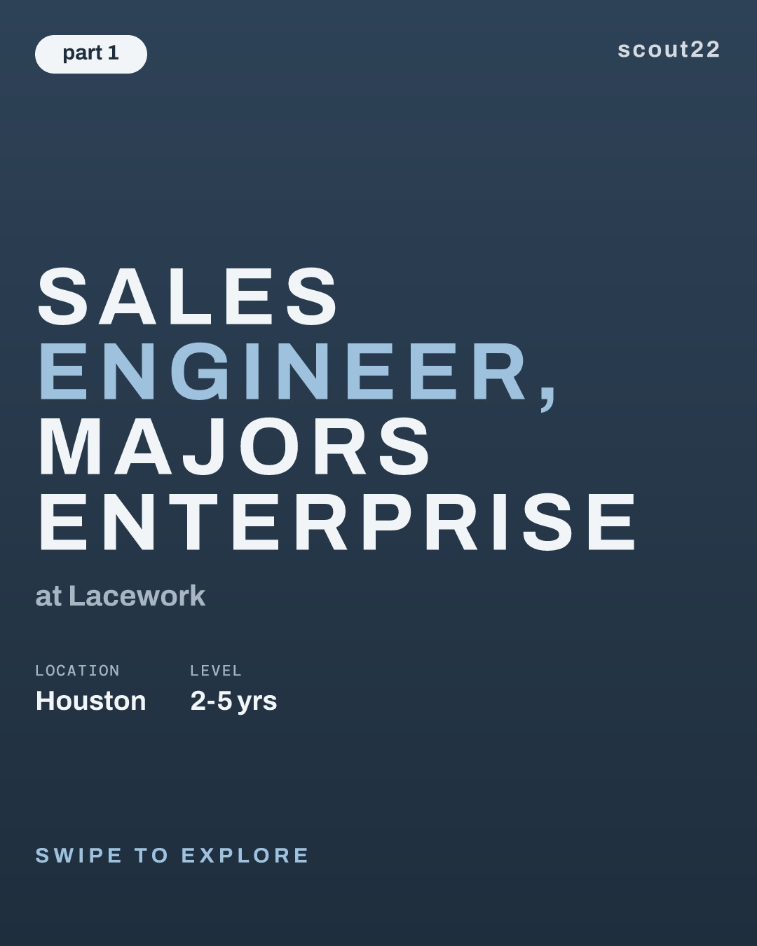 Sales Engineer, Majors Enterprise at Lacework