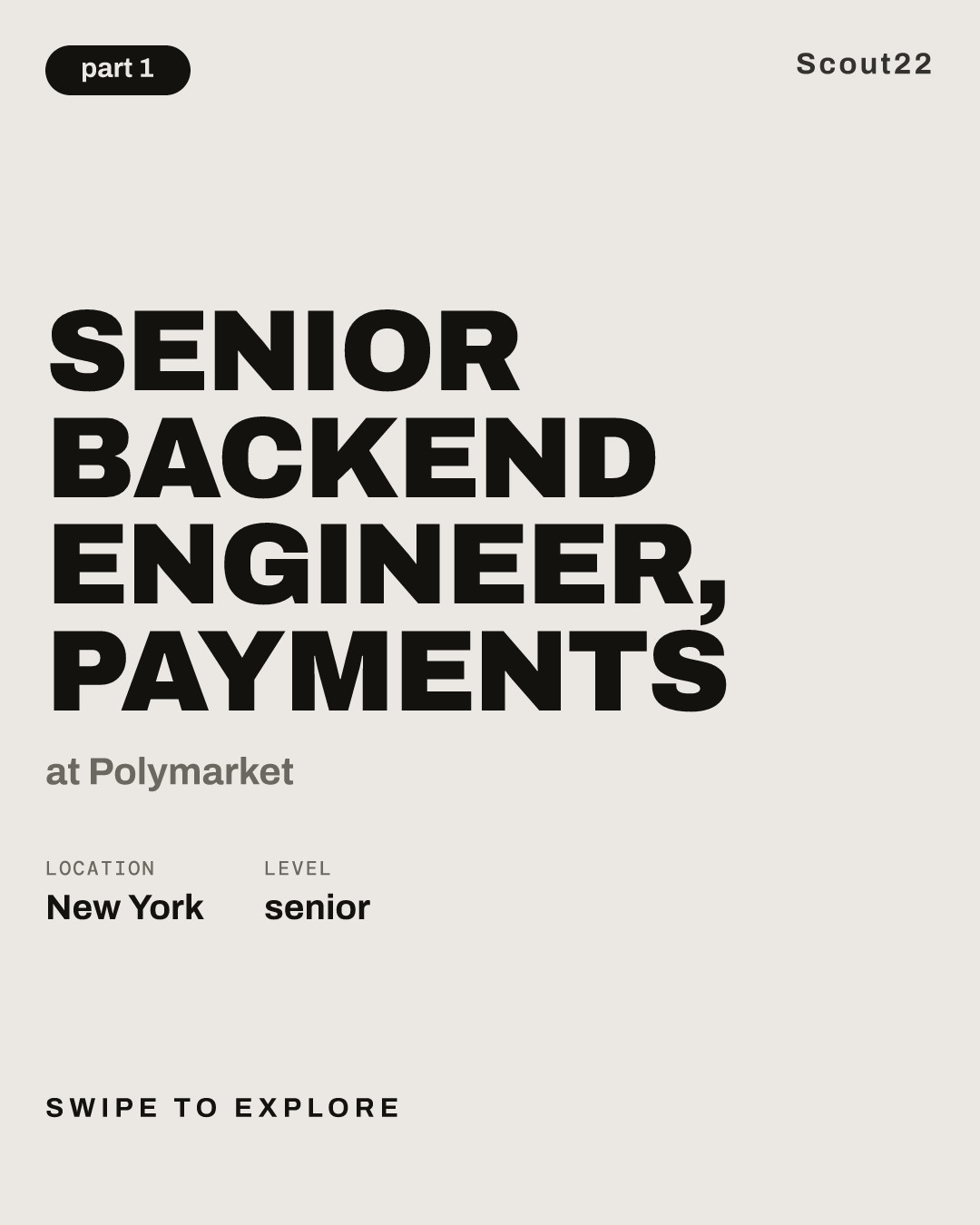 Senior Backend Engineer, Payments at Polymarket