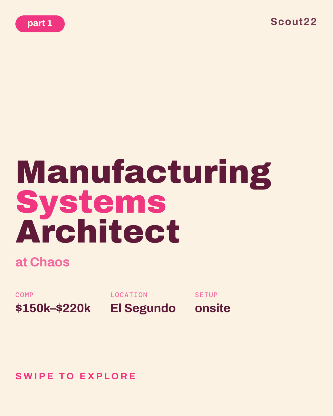 Manufacturing Systems Architect at Chaos