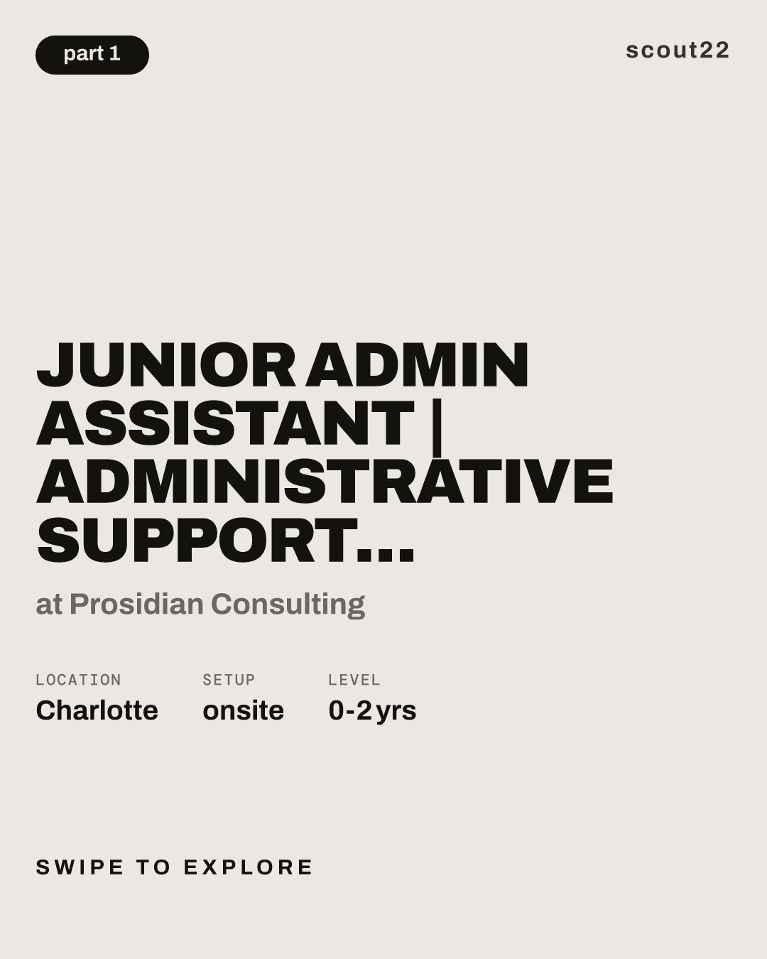 Junior Admin Assistant | Administrative Support [COC0010207] at Prosidian Consulting
