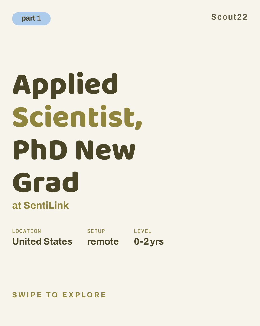 Applied Scientist, PhD New Grad at SentiLink