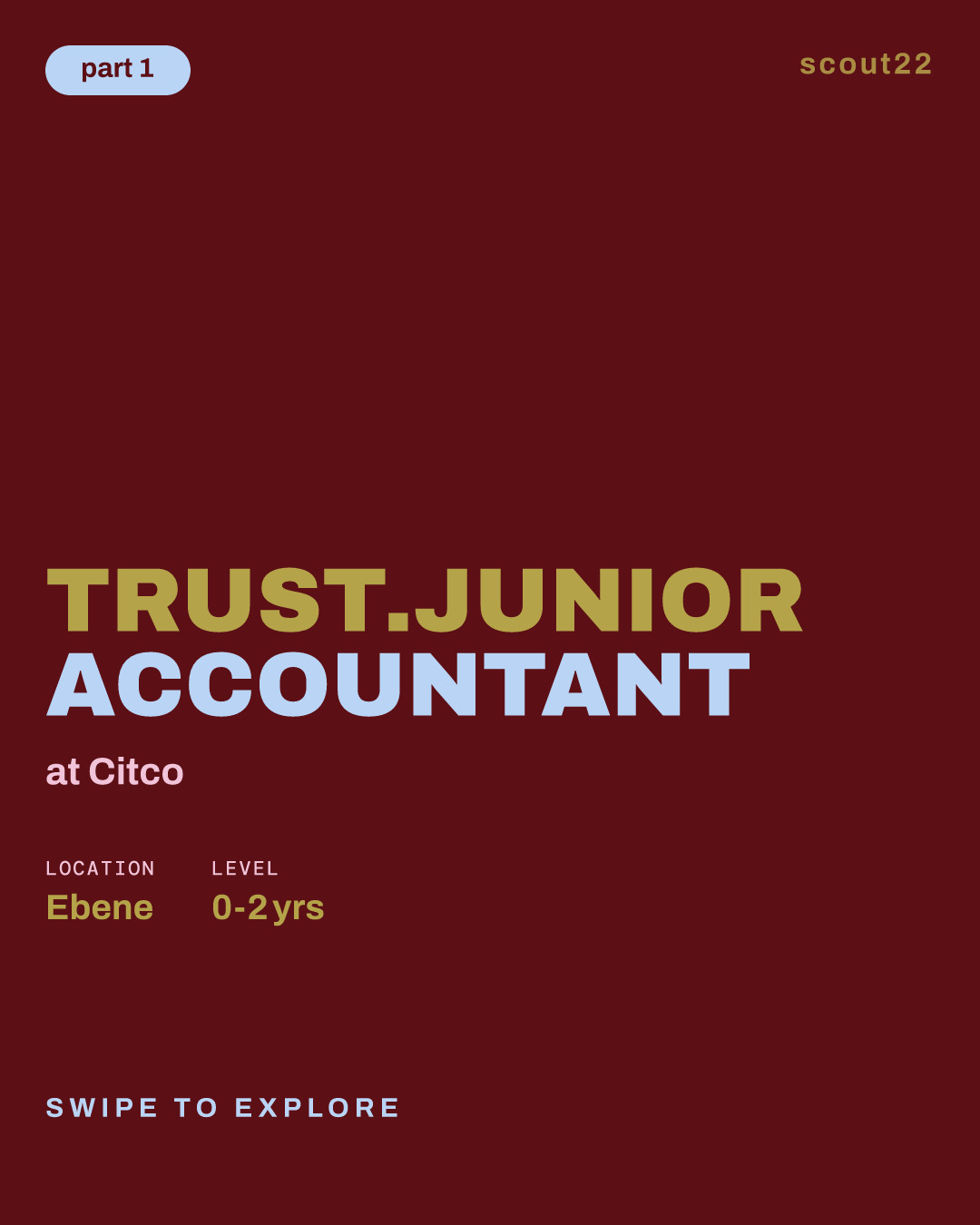 Trust.Junior Accountant at Citco