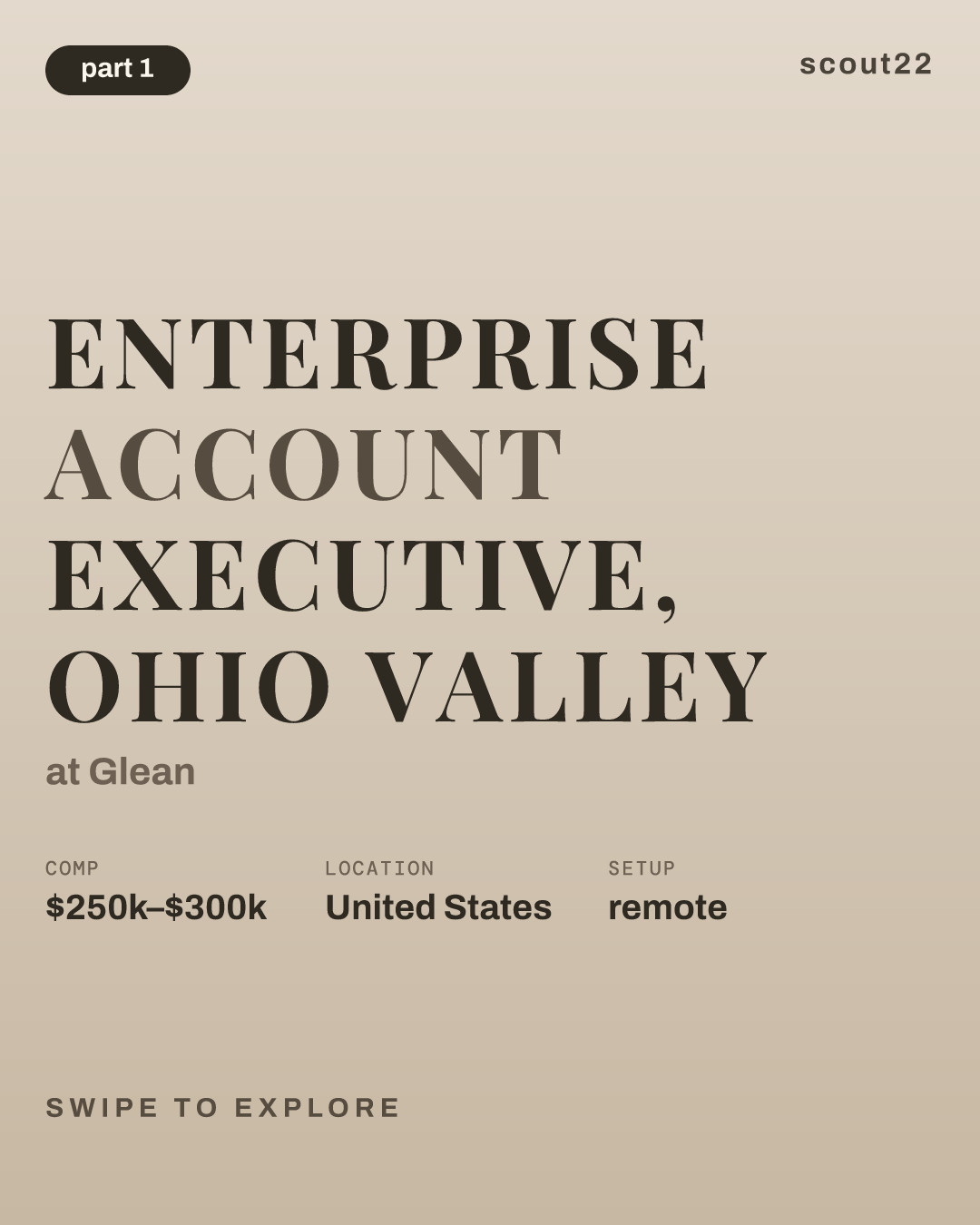 Enterprise Account Executive, Ohio Valley at Glean