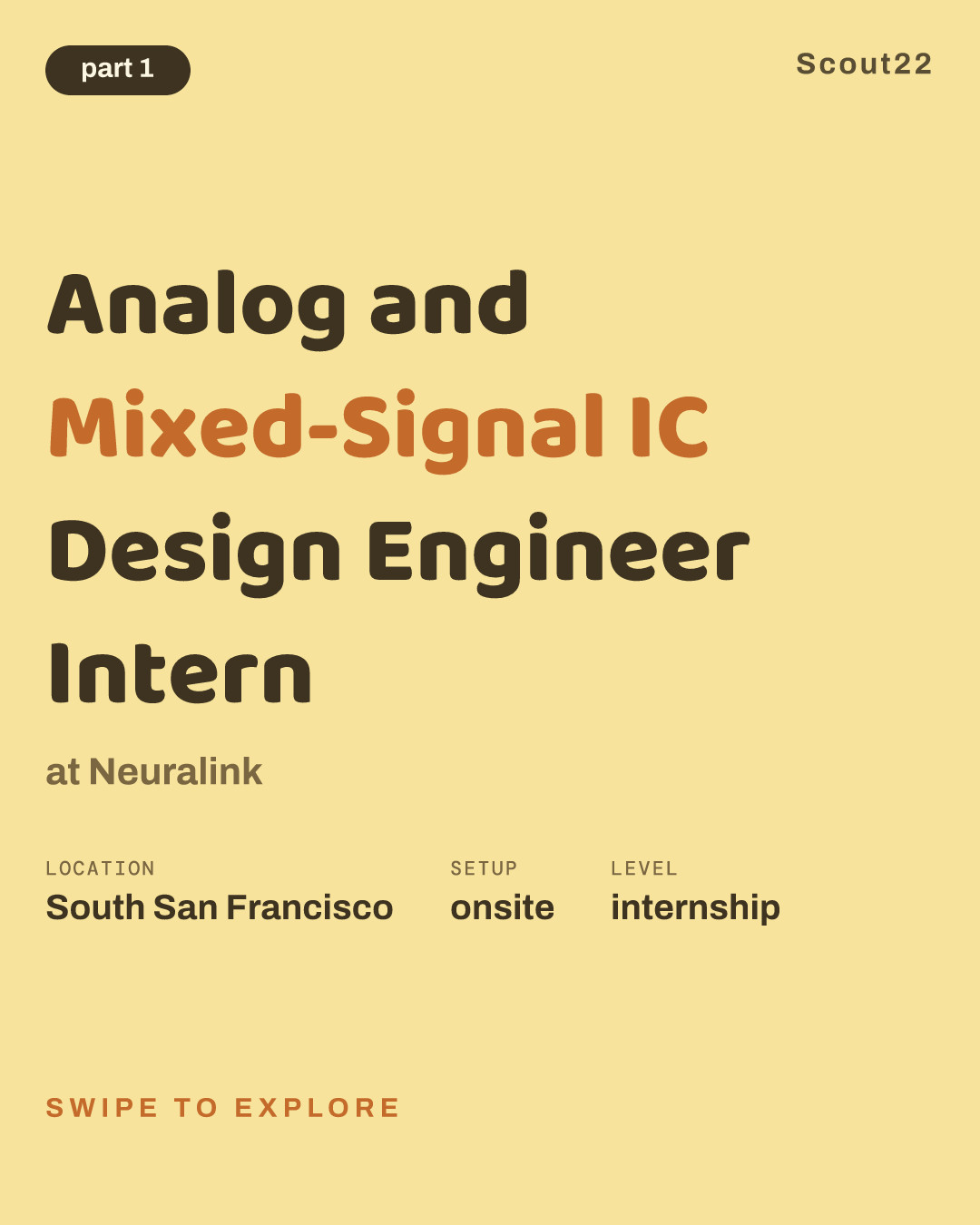 Analog and Mixed-Signal IC Design Engineer Intern at Neuralink
