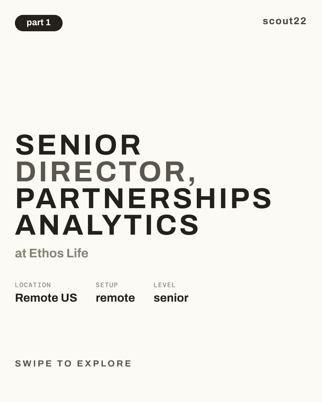 Senior Director, Partnerships Analytics at Ethos Life