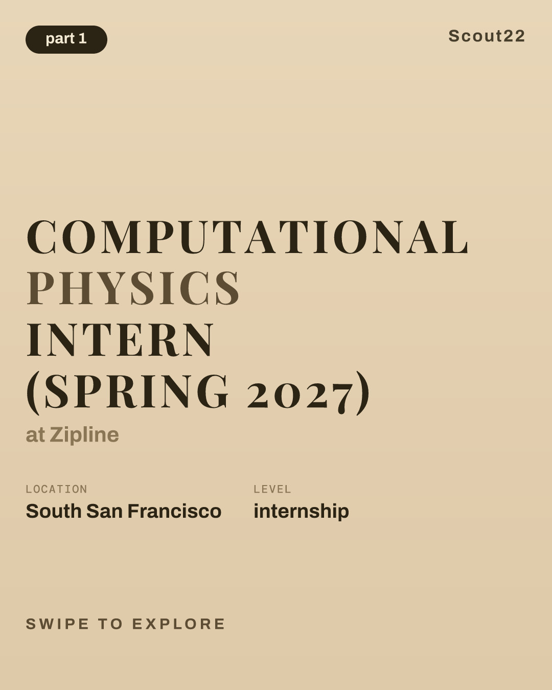 Computational Physics Intern (Spring 2027) at Zipline