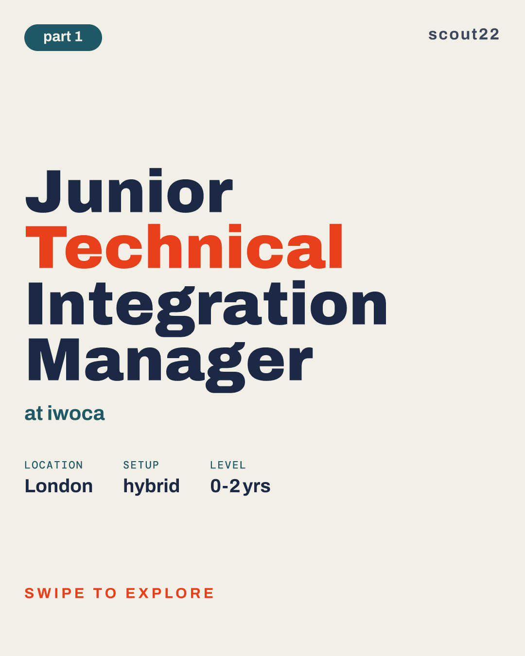 Junior Technical Integration Manager at iwoca