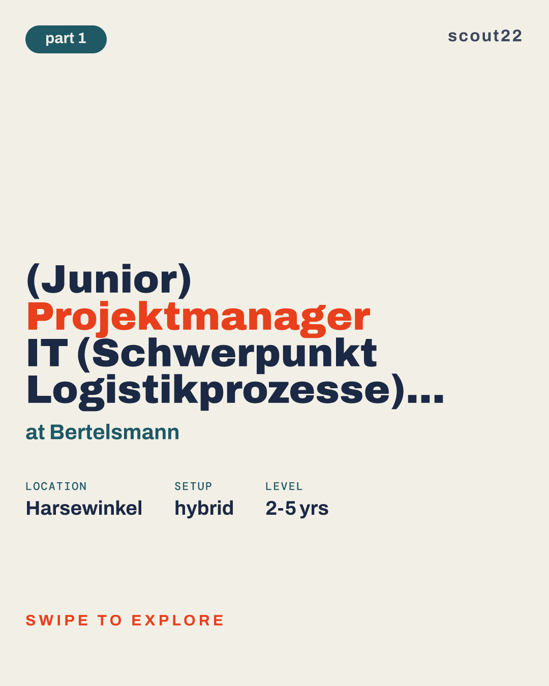 (Junior) Projektmanager IT (Schwerpunkt Logistikprozesse) (m/w/x) at Bertelsmann