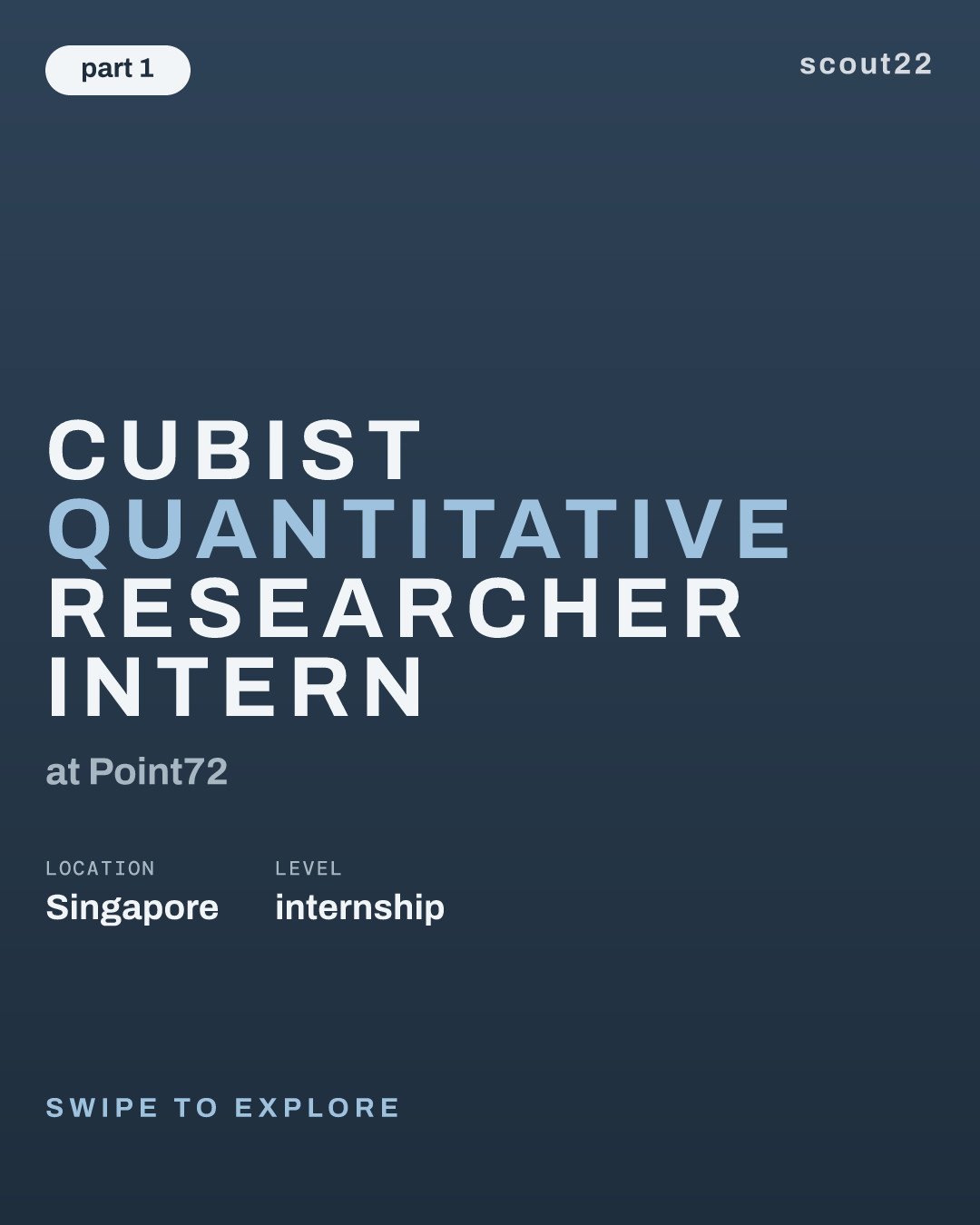Cubist Quantitative Researcher Intern at Point72