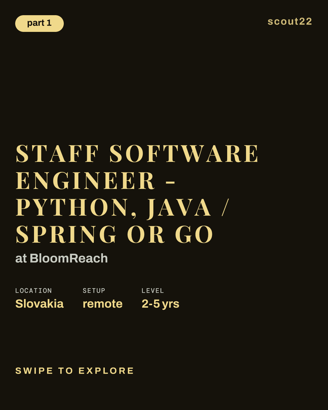Staff Software Engineer - Python, Java / Spring or Go at BloomReach
