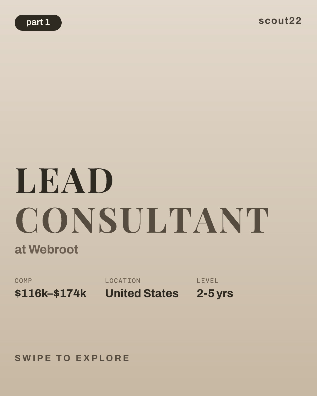 Lead Consultant at Webroot