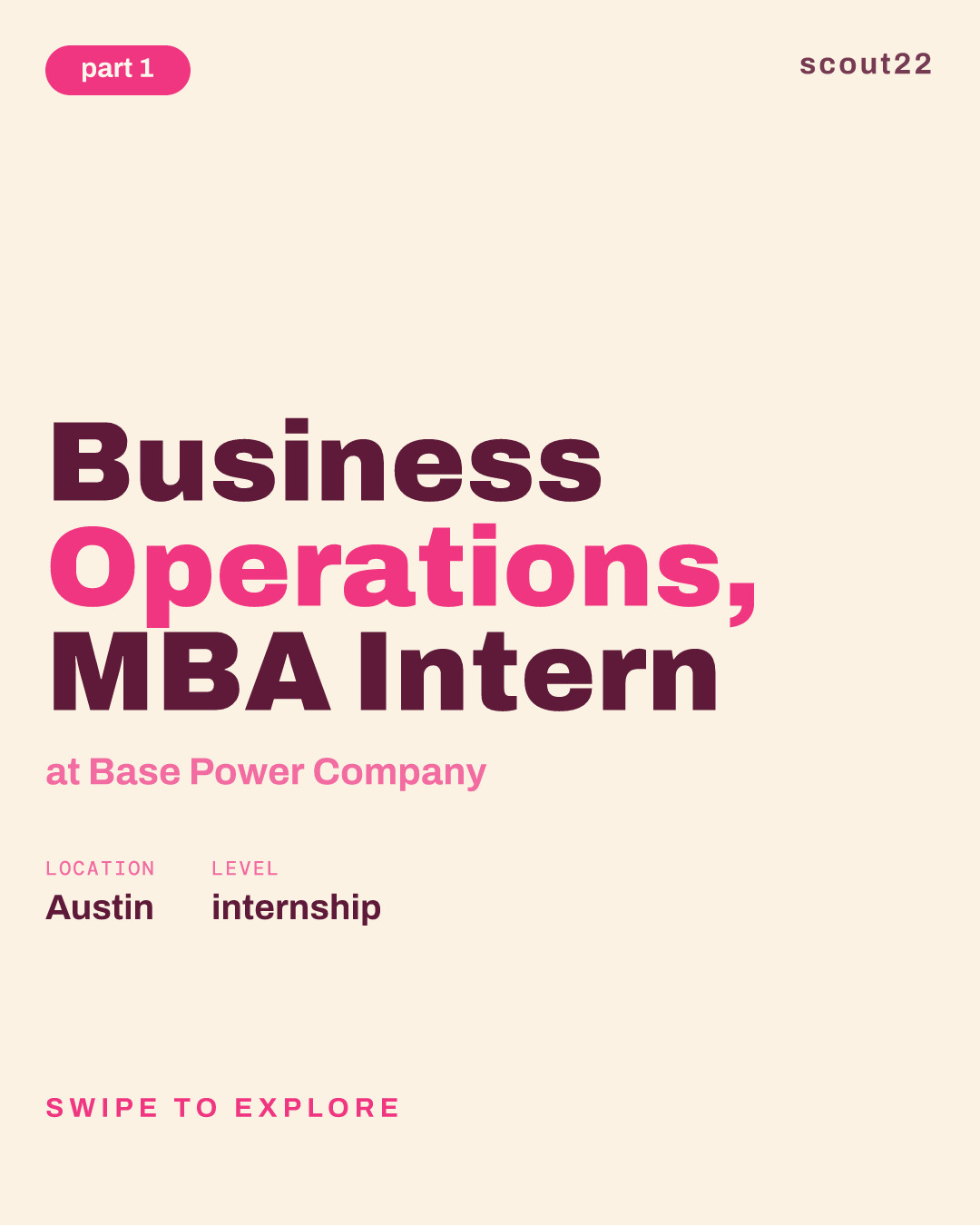 Business Operations, MBA Intern at Base Power Company