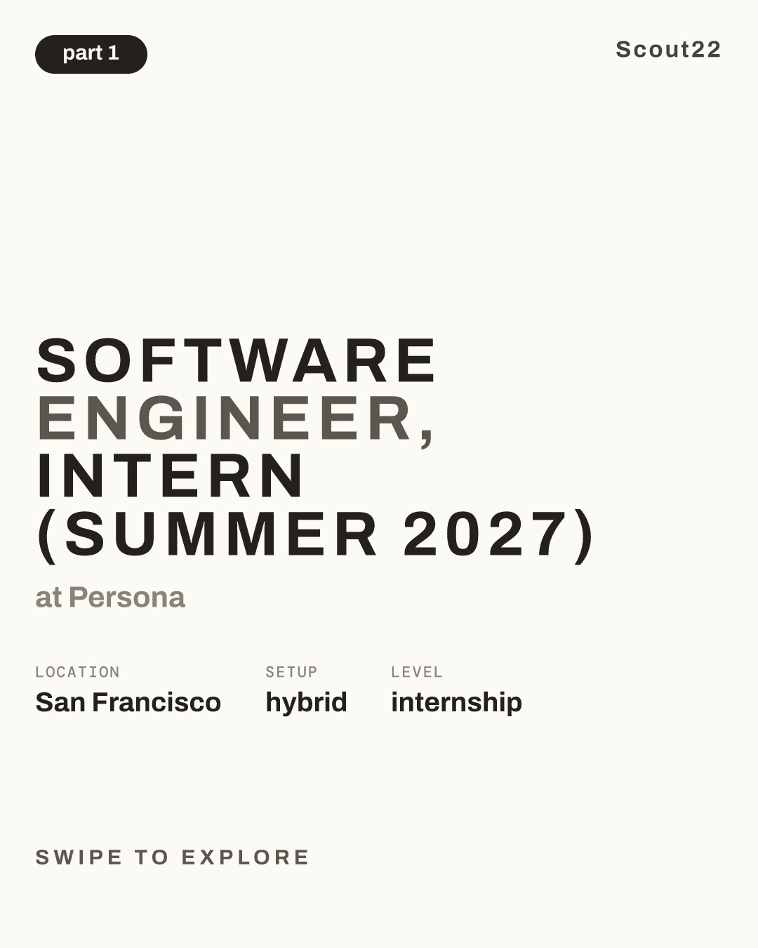 Software Engineer, Intern (Summer 2027) at Persona