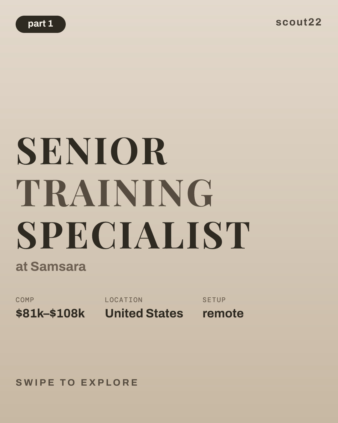 Senior Training Specialist at Samsara