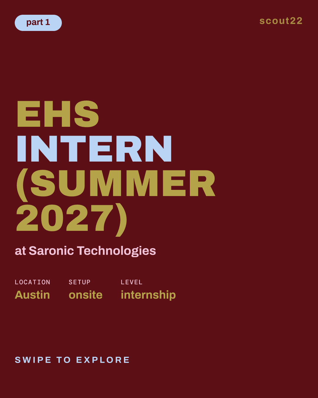 EHS Intern (Summer 2027) at Saronic Technologies
