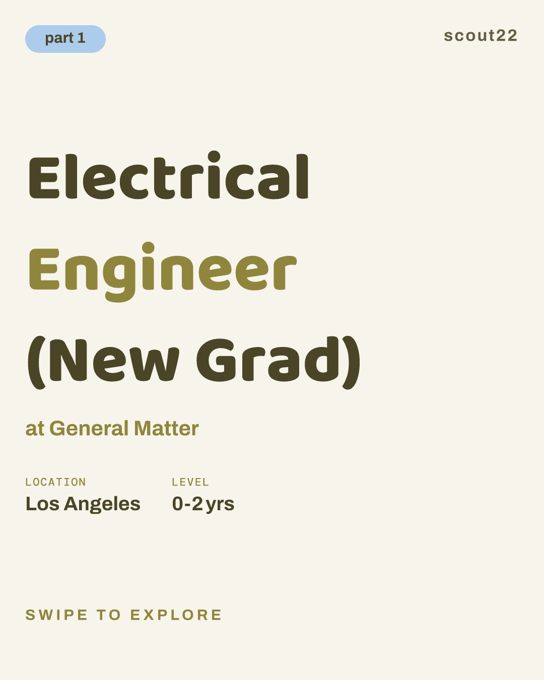 Electrical Engineer (New Grad) at General Matter