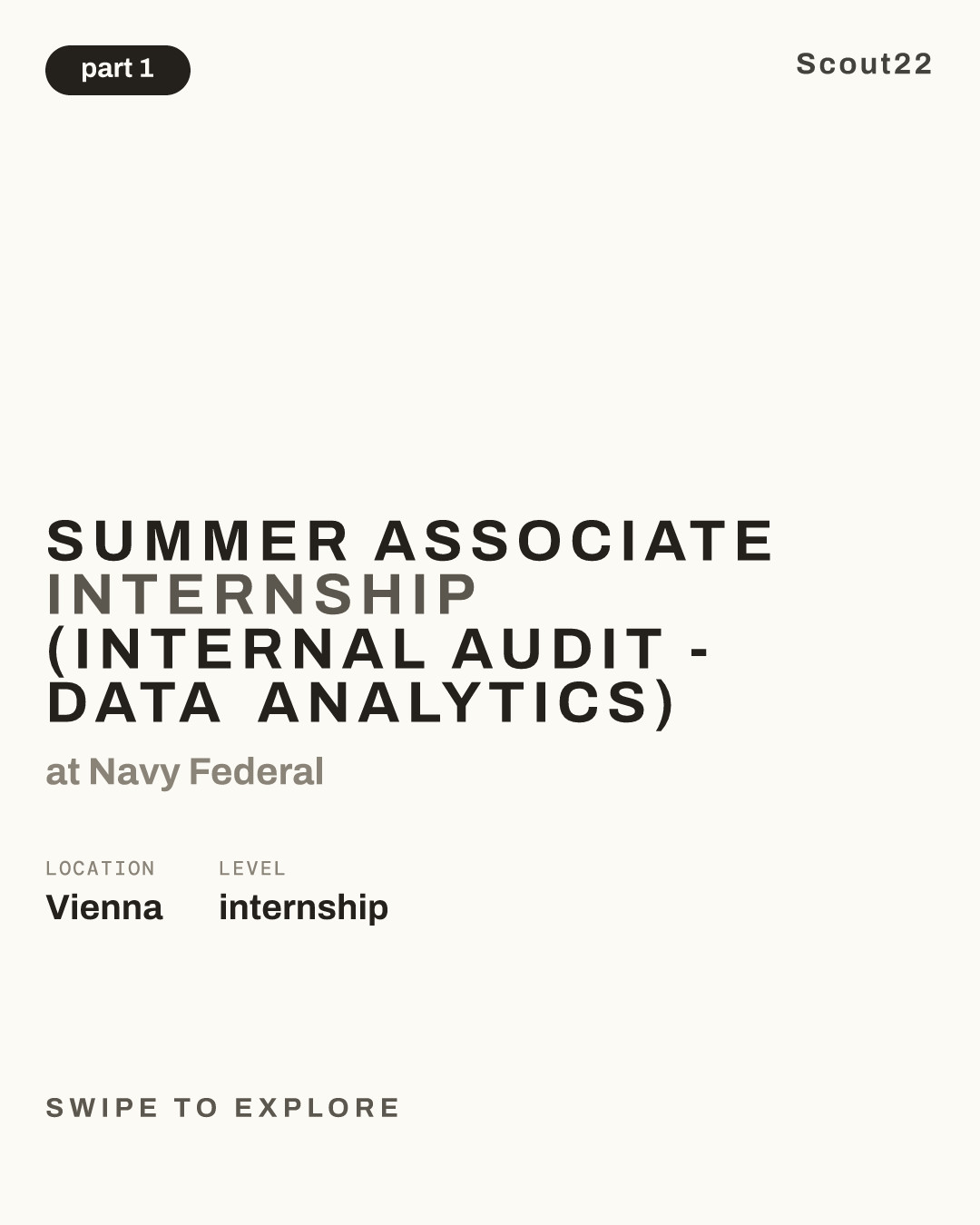 Summer Associate Internship (Internal Audit - Data Analytics) at Navy Federal