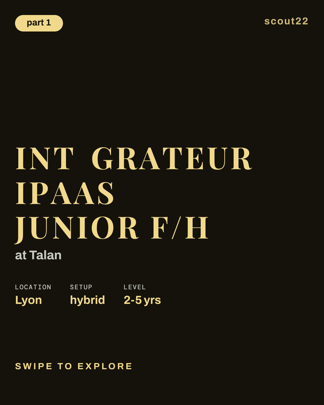 Intégrateur iPaaS Junior F/H at Talan
